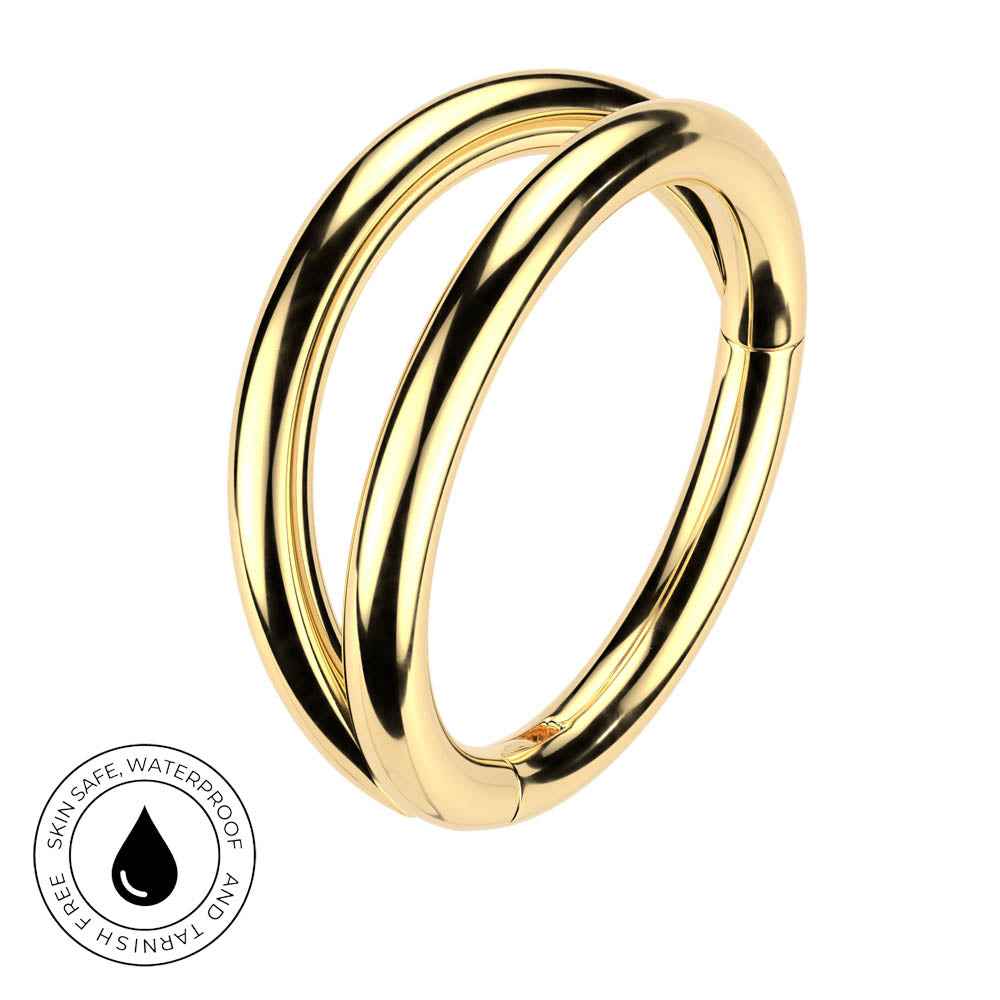 20 Gauge Double Hoop Hinged Segment Ring