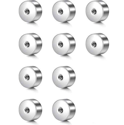 316L Surgical Steel Replacement Threaded Flat Back