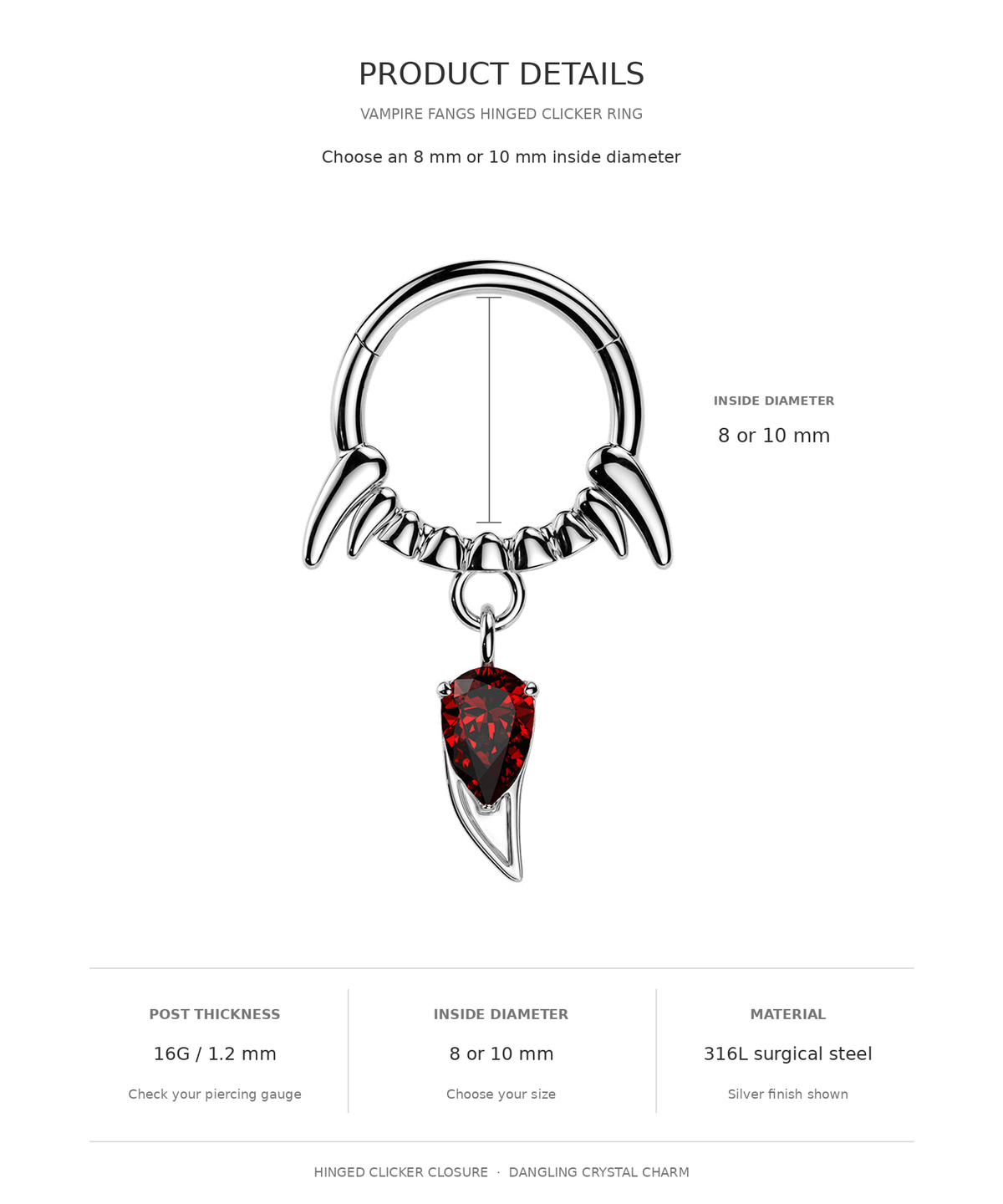 fang hoop size guide