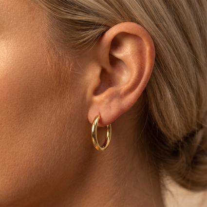 Hypoallergenic Stainless Steel Hinged Hoop Earrings