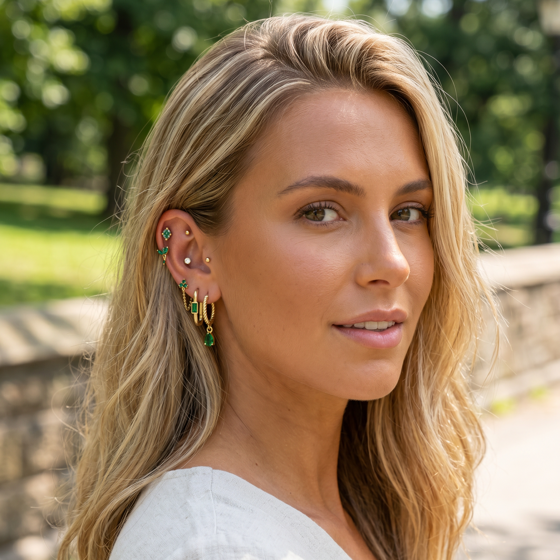 Multi Pack Of 13 Flat Back Studs And Hinged Hoops