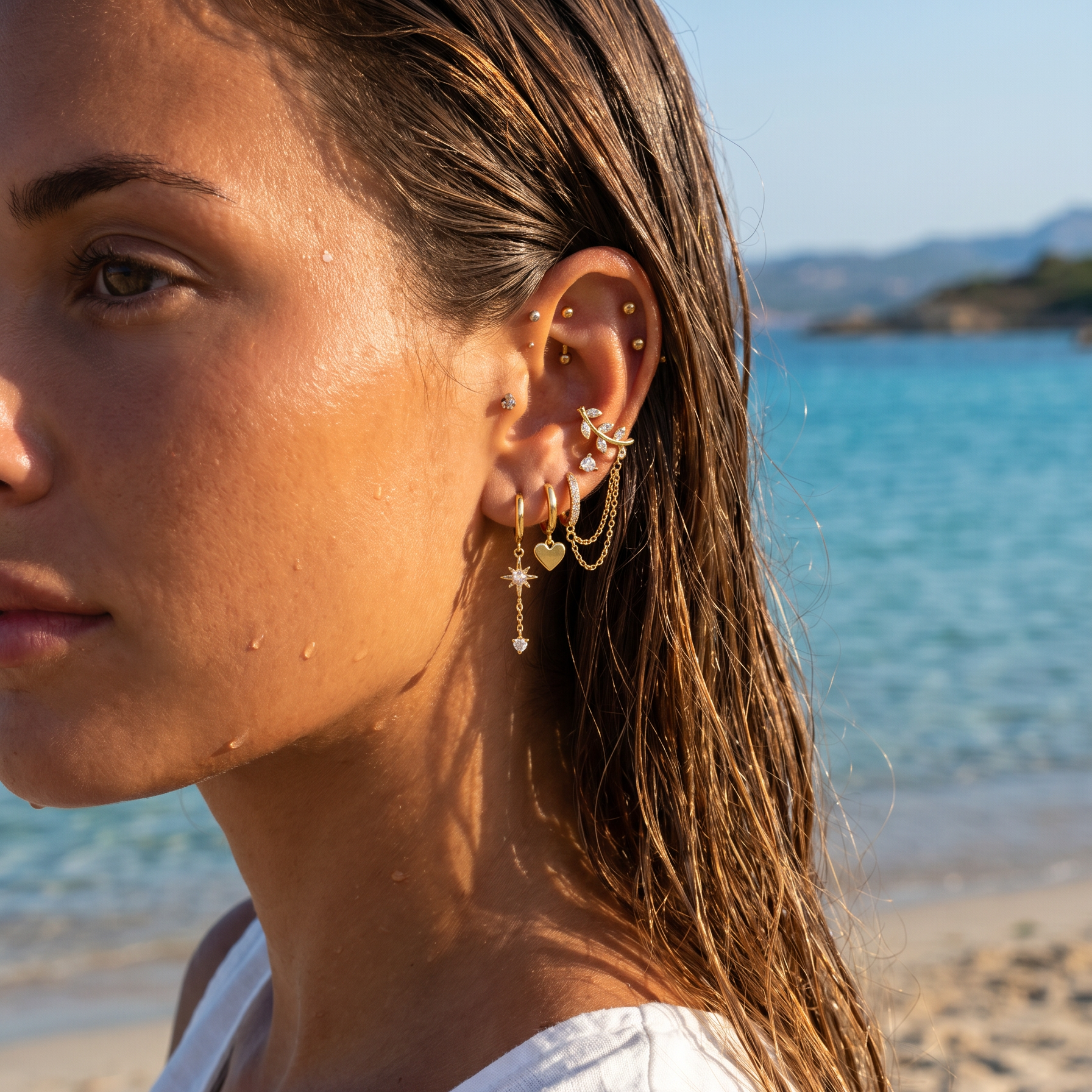 Multi Pack of 21 Cartilage Studs & Hoops