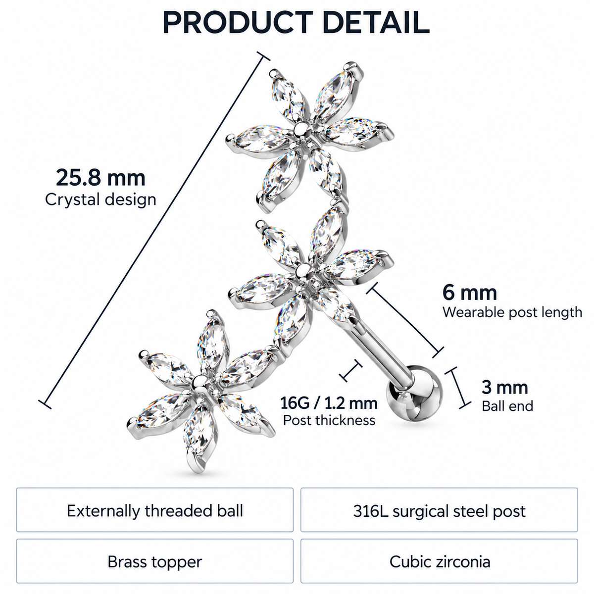 Triple-flower_cartilage_barbell_sizing_guide