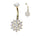 Cherry Diva Belly Bar Gold 14 Gauge Internally Threaded Titanium Flower Belly Button Bar