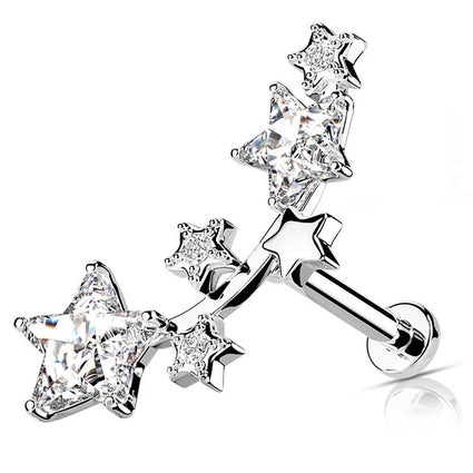 Cherry Diva Flat Back Stud 16 Gauge Internally Threaded Shooting Stars Stud