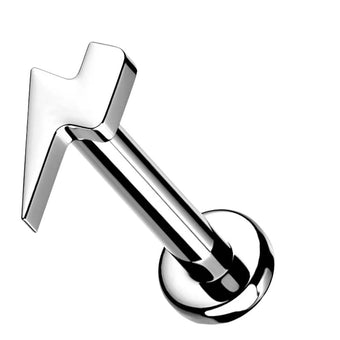 Cherry Diva Flat Back Stud 6MM 16 Gauge Titanium Internally Threaded Flash Flat Back Stud