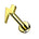 Cherry Diva Flat Back Stud Gold / 6MM 16 Gauge Internally Threaded Titanium Lightening Bolt Labret Stud