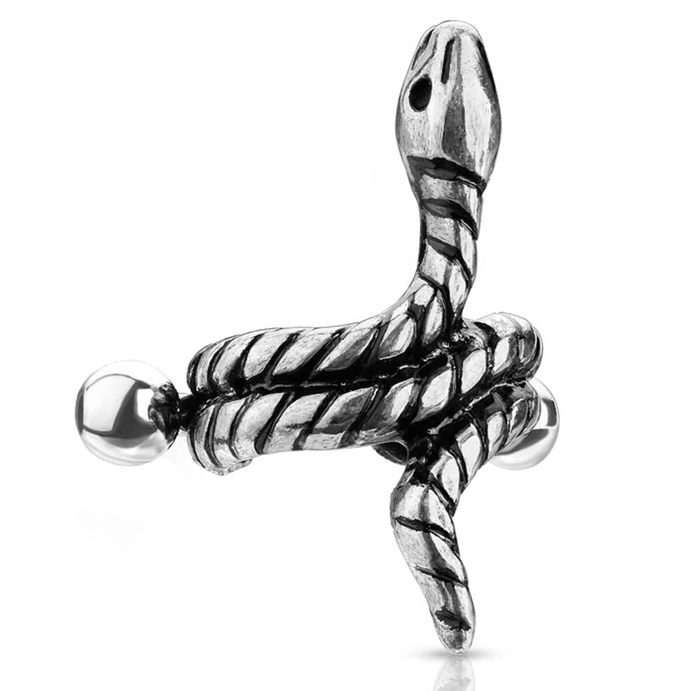 Cherry Diva Helix Cuff 16 Gauge Coiled Snake Helix Cuff Gold / Silver