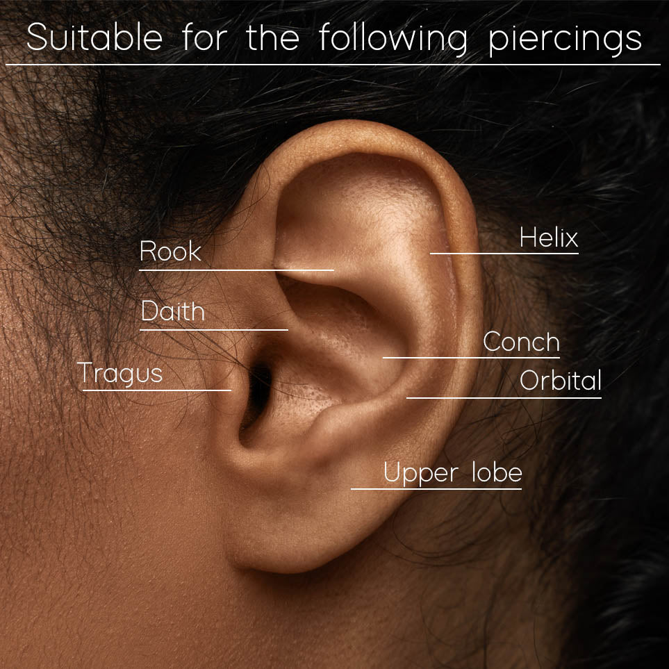 Cherry Diva Hinged Hoop Ring 16 Gauge Hypoallergenic Crystal Hearts Hinged Hoop Ring