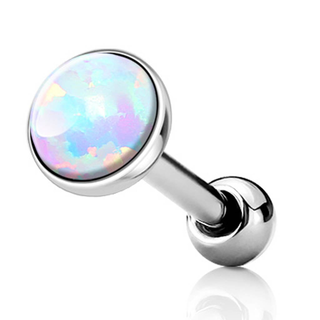 Cherry Diva Stud 16 Gauge Hypoallergenic Opal Cartilage Stud
