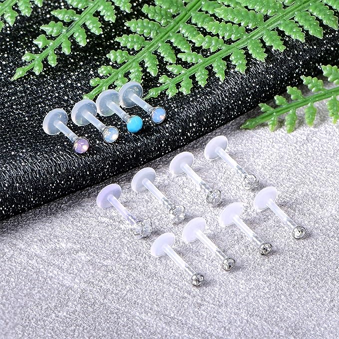Cherry Diva Stud Multi Pack Of 12 Pack Bioflex Cartilage / Labret Studs