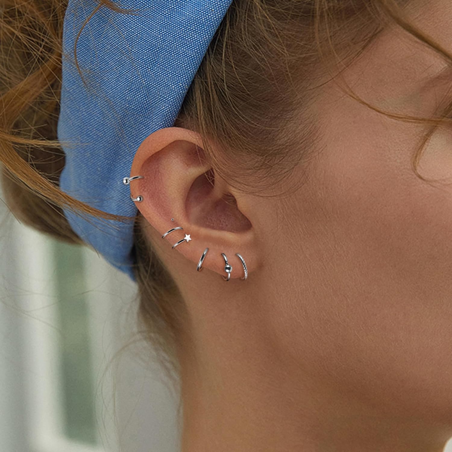 Cherry Diva Stud Multi Pack Of 20 Silver Hoops And Studs