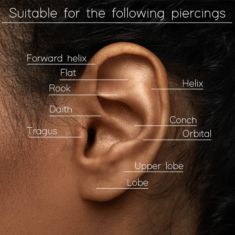 Cherry Diva Stud Multi Pack Of 21 Flat Back Studs And Hoops