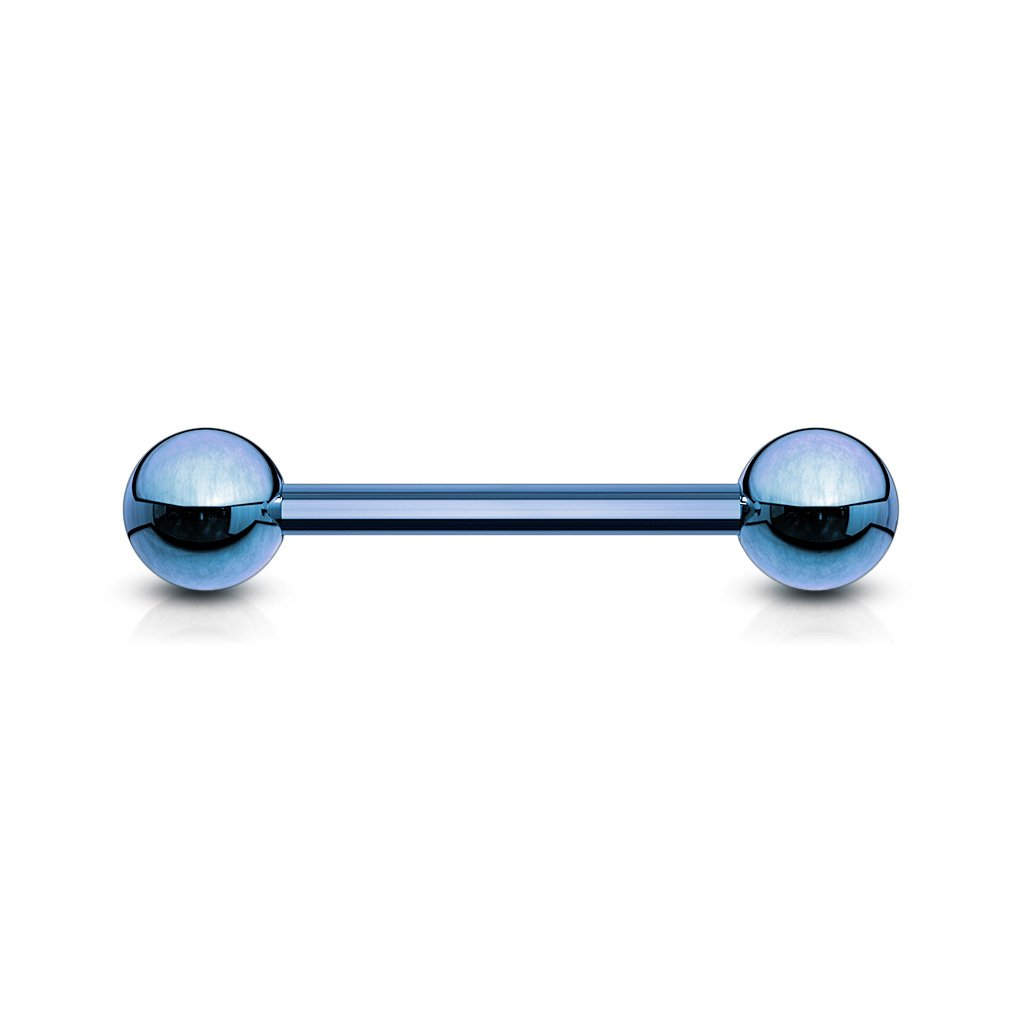 Cherry Diva Barbell BLUE 14 Gauge Titanium IP Coated Barbell - 16MM