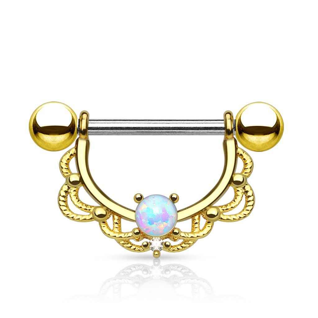 14 Gauge Opal Dreams Nipple Barbell