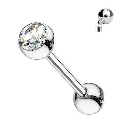 Cherry Diva Barbell 14 Gauge Implant Grade Titanium Internally Threaded Barbell