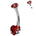 Cherry Diva belly bar Red 14 Gauge Titanium Double Crystal Heart Belly Button Bar