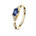 Cherry Diva Bendable Hoop Ring BLUE 20 Gauge Gold Plated Crystal Hoop Ring For Nose & Ear