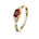 Cherry Diva Bendable Hoop Ring RED 20 Gauge Gold Plated Crystal Hoop Ring For Nose & Ear