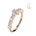 Cherry Diva Bendable Hoop Ring ROSE GOLD 20 Gauge Triangle Crystal Hoop Ring For Nose & Ear