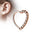 Cherry Diva Daith Hoop ROSE GOLD 16 Gauge Braided Heart Cartilage / Daith Hoop