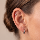 16 Gauge Hypoallergenic Crystal Cartilage Stud