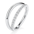 16 Gauge Hypoallergenic Crystal Row Hinged Hoop
