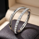 16 Gauge Hypoallergenic Crystal Row Hinged Hoop