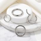 16 Gauge Hypoallergenic Surgical Steel Hinged Hoop
