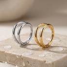 16 Gauge Titanium Double Hoop Hinged Segment Ring