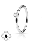 20 Gauge Hypoallergenic Crystal Bendable Hoop Ring 