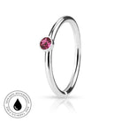 20 Gauge Hypoallergenic Crystal Bendable Hoop Ring 