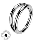 20 Gauge Double Hoop Hinged Segment Ring