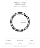 16 Gauge Braided Hinged Clicker Hoop size guide