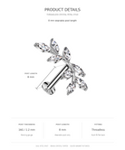CHERRY DIVA STUD SIZE CHART