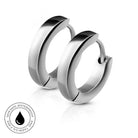 Hypoallergenic Chunky Stainless Steel Huggie Hoop Earrings