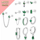 Multi Pack Of 13 Flat Back Studs And Hinged Hoops logo