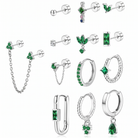 Multi Pack Of 13 Flat Back Studs And Hinged Hoops