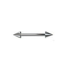 Cherry Diva Barbell 12MM 14 Gauge Surgical Steel Spike End Barbell