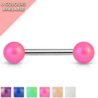 14 Gauge Matte Finish Surgical Steel Straight Barbell