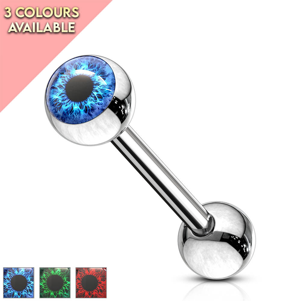 Cherry Diva Barbell 14 Gauge Snake Eye Tongue Barbell
