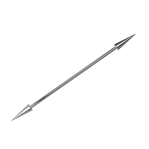 Cherry Diva Barbell 35MM 14 Gauge Surgical Steel Spike End Barbell