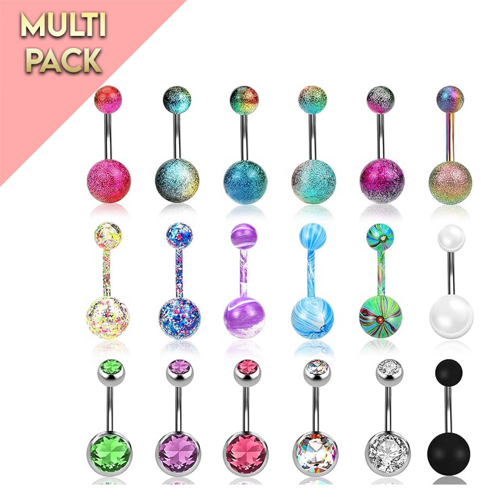 Multi Pack Of 18 Rainbow Belly Bars