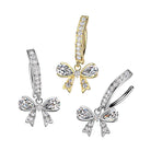 Cherry Diva Belly Button Ring 14 Gauge Surgical Steel Crystal Bow Belly Button Ring