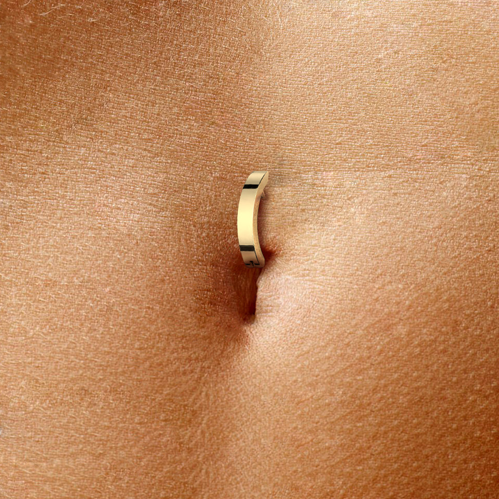 Cherry Diva Belly Button Ring 14 Gauge Titanium Hinged Belly Button Ring