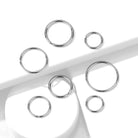 Cherry Diva Bendable Hoop Ring 20 Gauge Hypoallergenic Surgical Steel Bendable Hoop For Nose & Ear