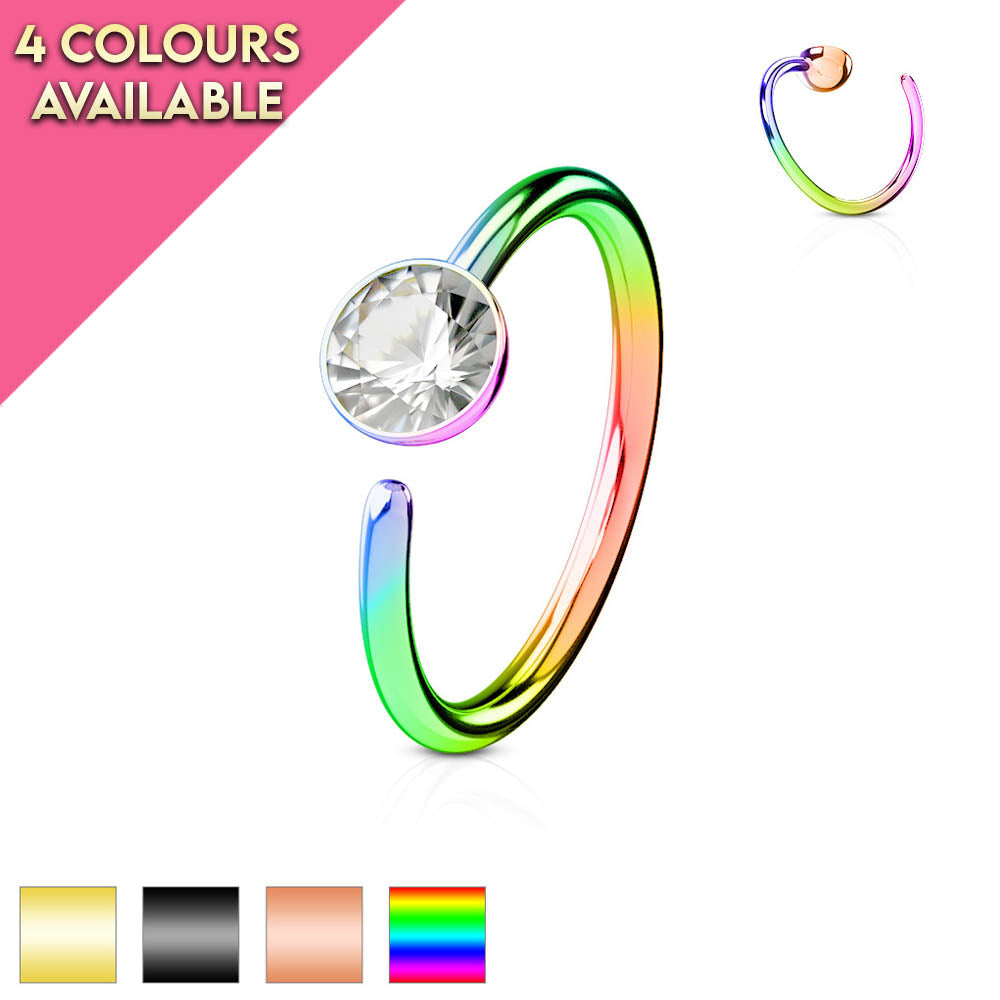 Nose ring on sale hoop gauge
