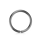 Cherry Diva Bendable Hoop Ring Black / 6MM 20 Gauge Hypoallergenic Colourful Titanium Bendable Hoop