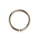 Cherry Diva Bendable Hoop Ring Rose Gold / 6MM 20 Gauge Hypoallergenic Colourful Titanium Bendable Hoop