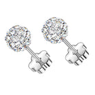 Cherry Diva Earrings 20 Gauge Hypoallergenic Crystal Ball Stud Earrings